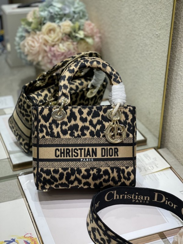 Dior Lady D-Lite Bag Beige Mizza Embroidery (DR-BG-N17)