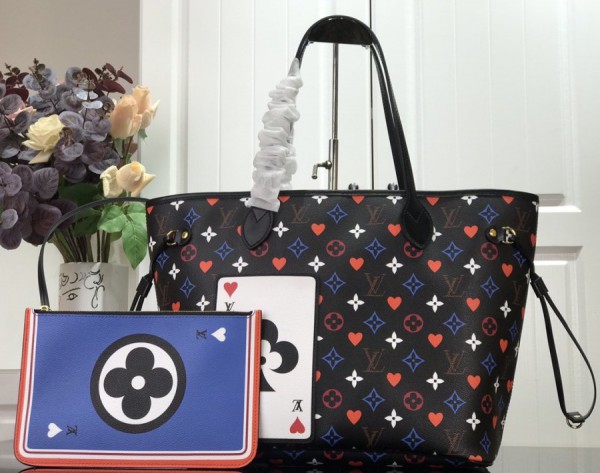 Louis Vuitton Game on Neverfull MM Tote Bag M57483