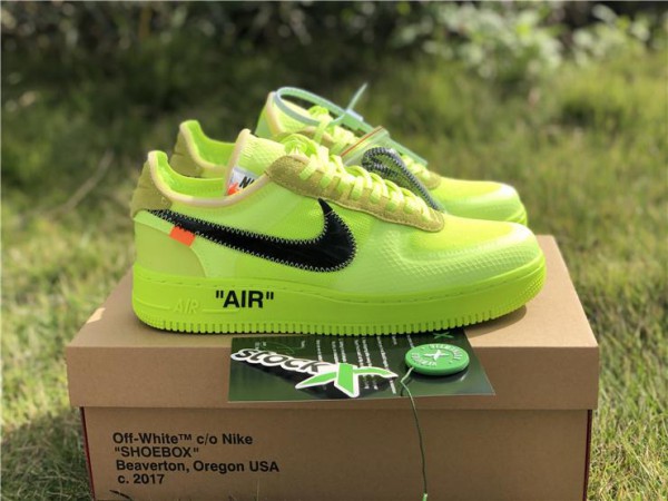 OFF-WHITE x Nike Air Force 1 "Volt" AO4606-700 (OW-0033)