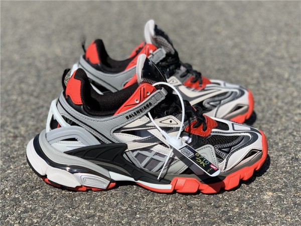 Balenciaga Track.2 Sneaker Grey-Black-Red (BAL-N24)