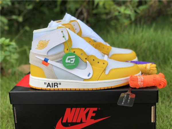 Off-White x Air Jordan 1 "Canary Yellow" (OW-N004)