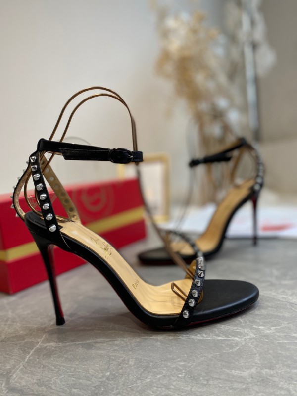 Christian Louboutin Spike Sandal Black CL-H090