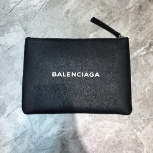 Balenciaga Bazaar Leather Small Clutch Black BGCL-004 