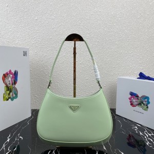 Prada Ladies Cleo Leather Bag Green PR003