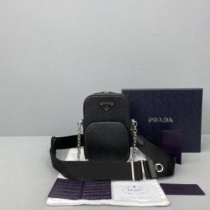 Prada Messenger Bag Black  PR021