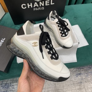 Chanel Air Cushion Sneaker White Gold CHN-002