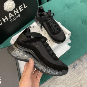 Chanel Air Cushion Sneaker Black Black CHN-003