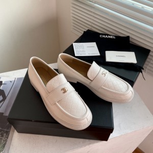 Chanel Women Loafers White CHN-005