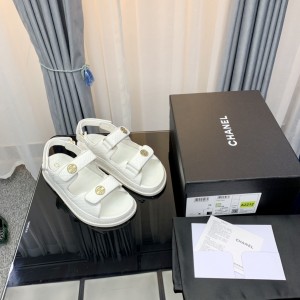 Chanel Women Sandals White CHN-012