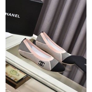 Chanel Shallow Mouth Flats Pink CHN-200