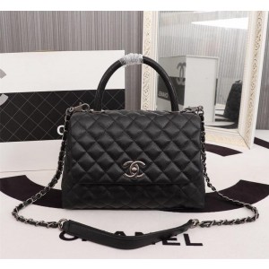 Chanel Top Handle Flap Bags (CH054-Black)