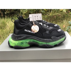 Balenciaga Triple S Clear Sole Black Green (BAL-N30)