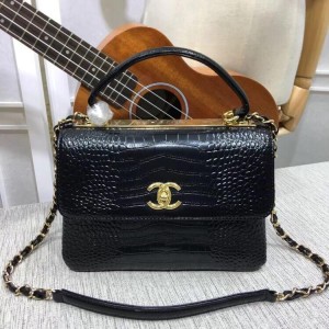 Chanel Top Handle Flap Bags (CH027C-Black)