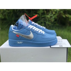 Off-White x Nike Air Force 1 Low "07 MCA" Blue (OW-N005)