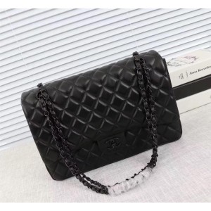 Chanel Large Double Flap Classic Handbag (CH229-Black)