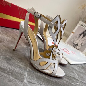 Christian Louboutin White Patent Leather Sandal CL-H005