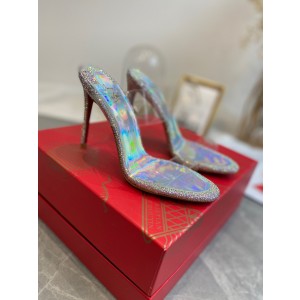 Christian Louboutin Metallic Strass Mule CL-H037