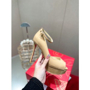 Christian Louboutin Peep Toe Pump Nude CL-H100