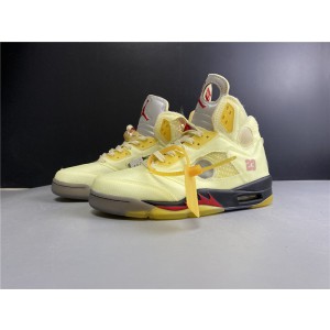 Off-White x Air Jordan 5 "Sail" DH8565-100 (AJ-W17)